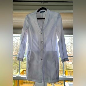 Women’s long white coat